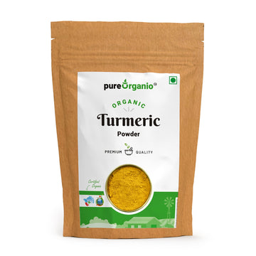 Pure Organio Organic Turmeric Powder Haldi Indian Organic NPOP Certified