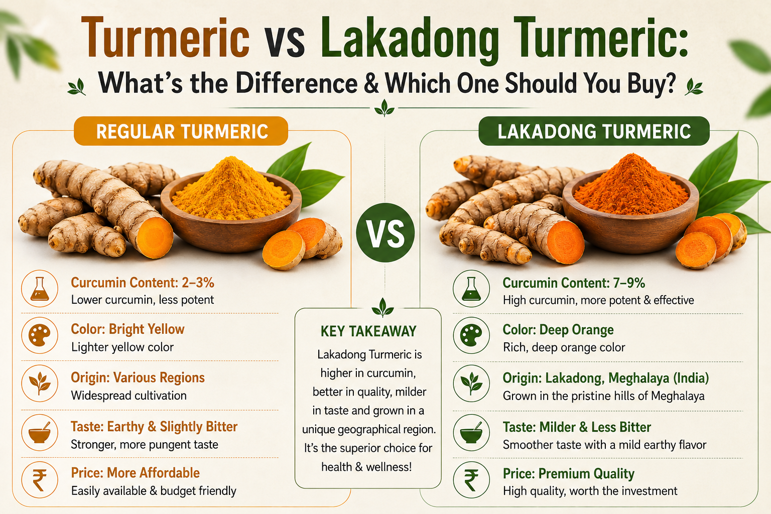 Turmeric vs Lakadong Turmeric: What's the Difference &amp; Which One Should You Buy?