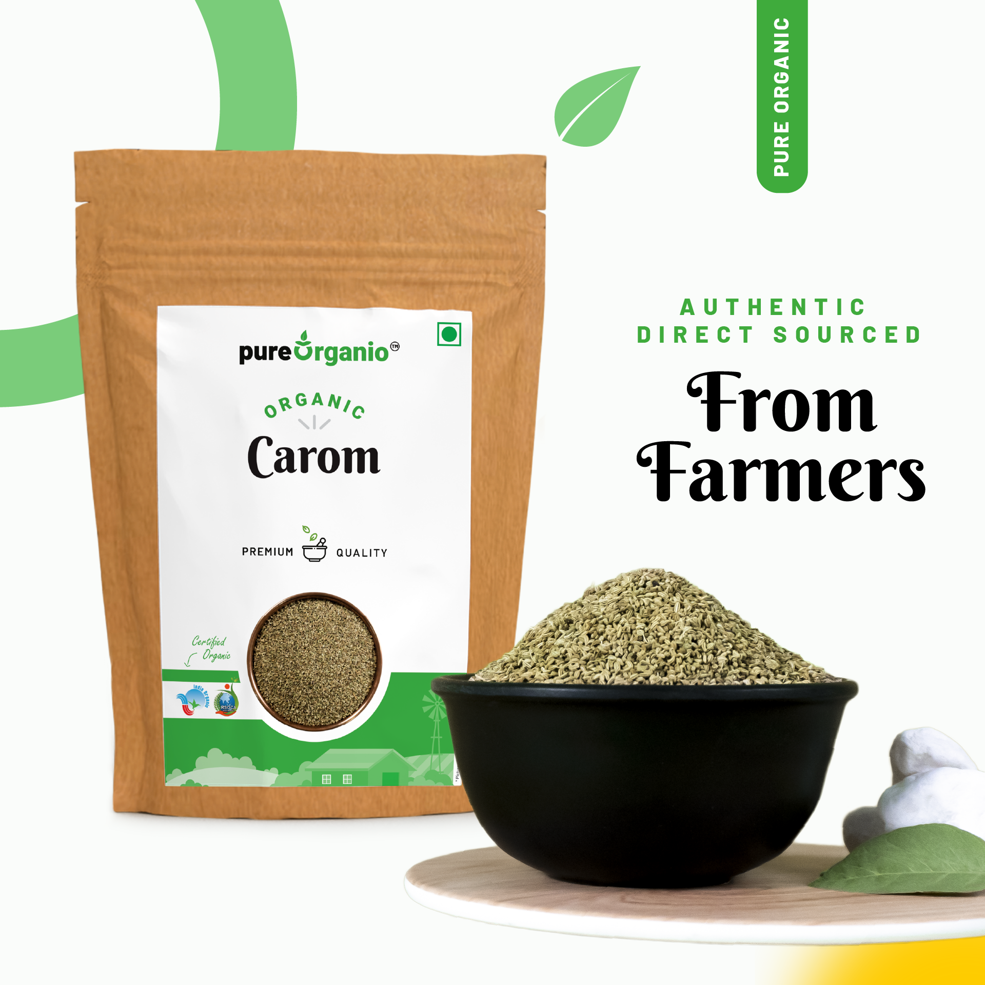 Organic Carom Seeds