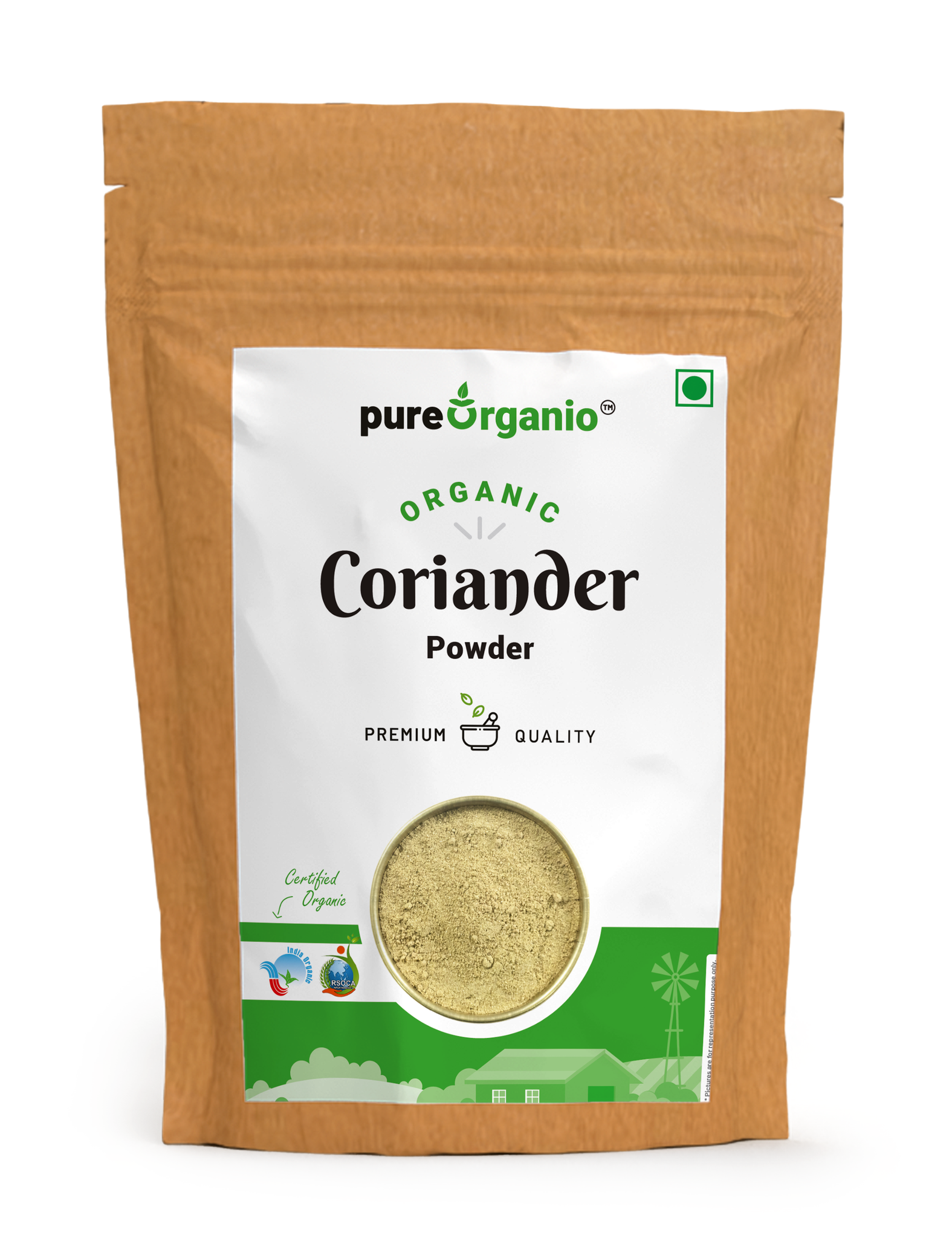 Pure Organio Organic Coriander Powder dhaniya