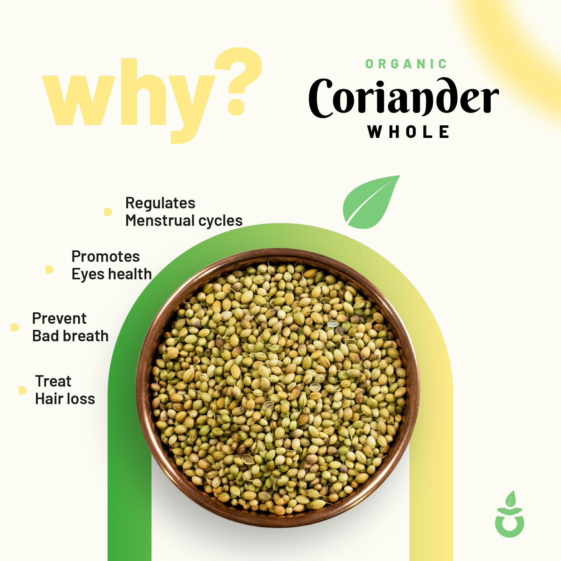 Organic Coriander Seeds