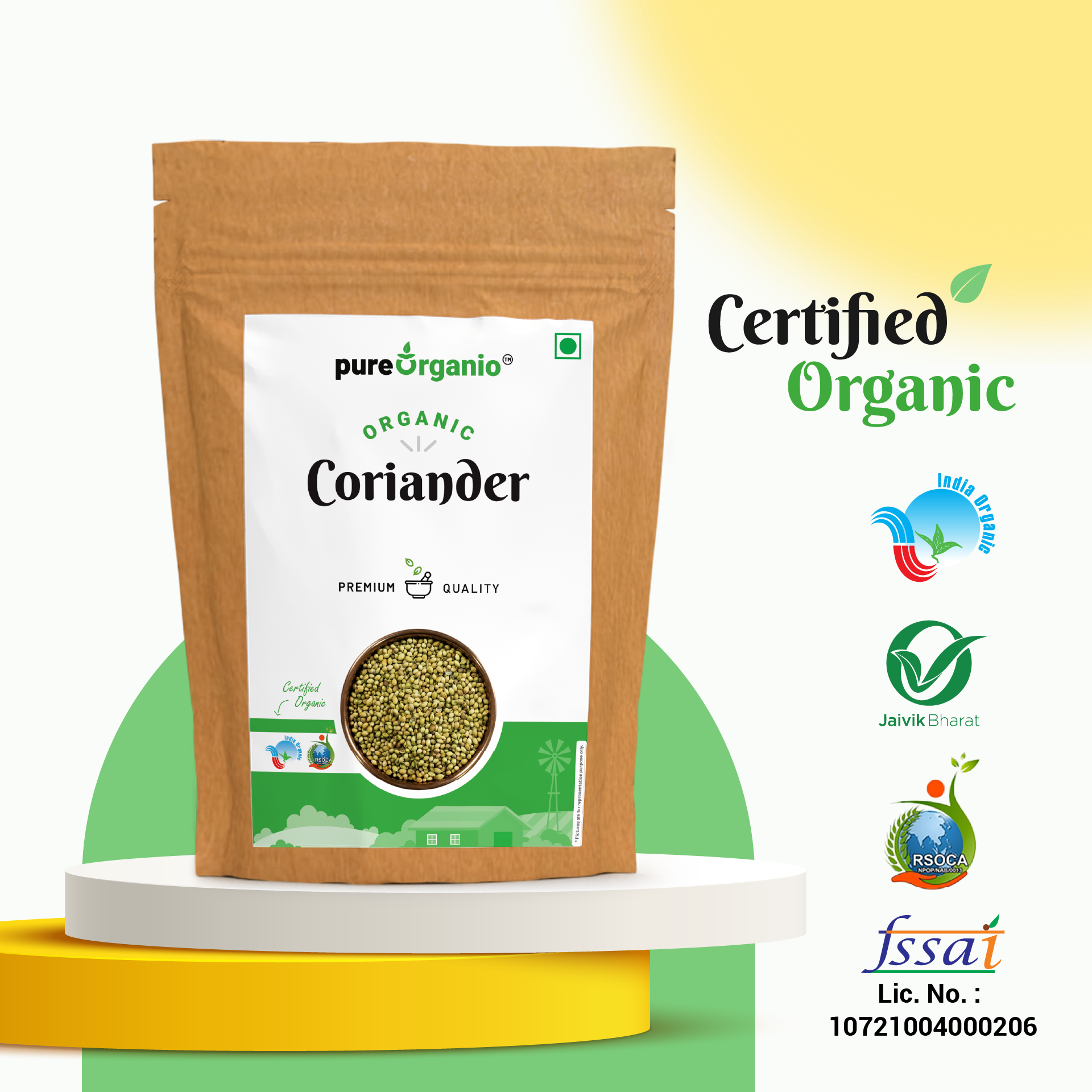 Organic Coriander Seeds