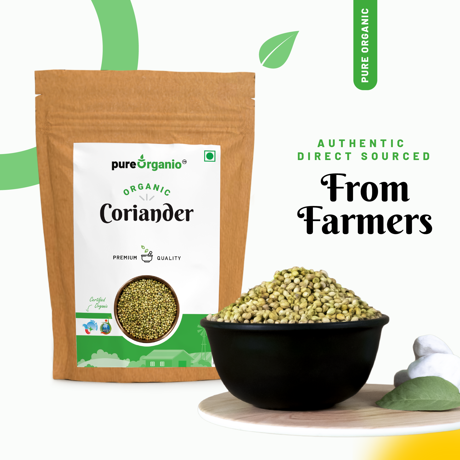 Organic Coriander Seeds