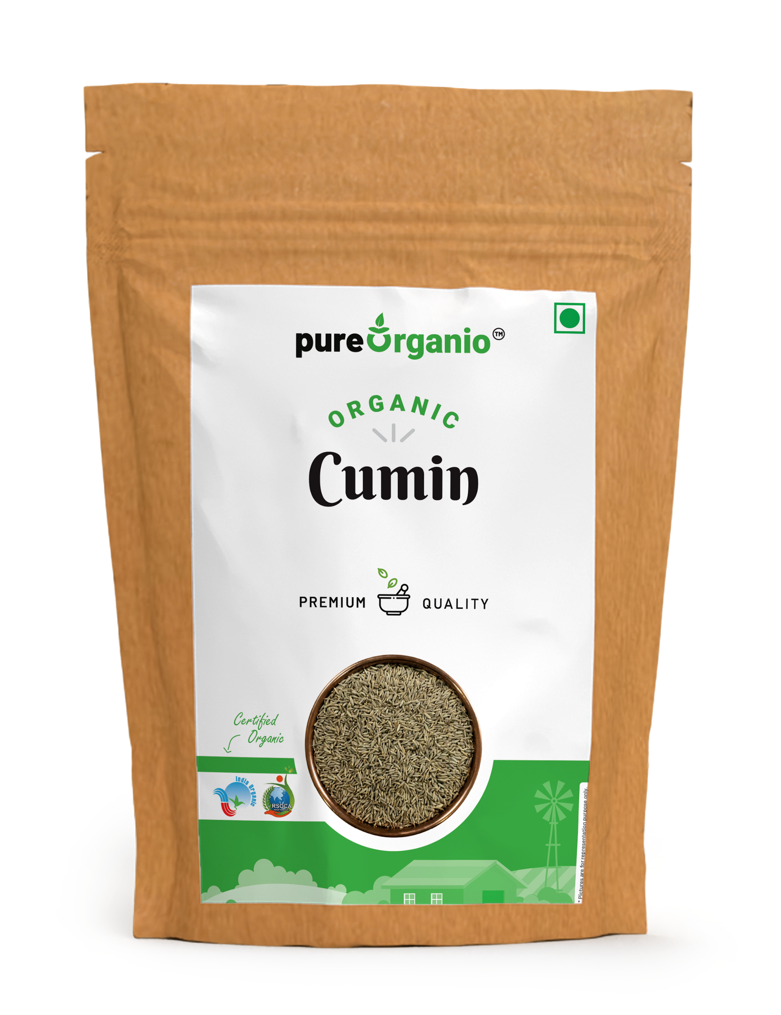 Pure Organio Organic Cumin Seed Jira