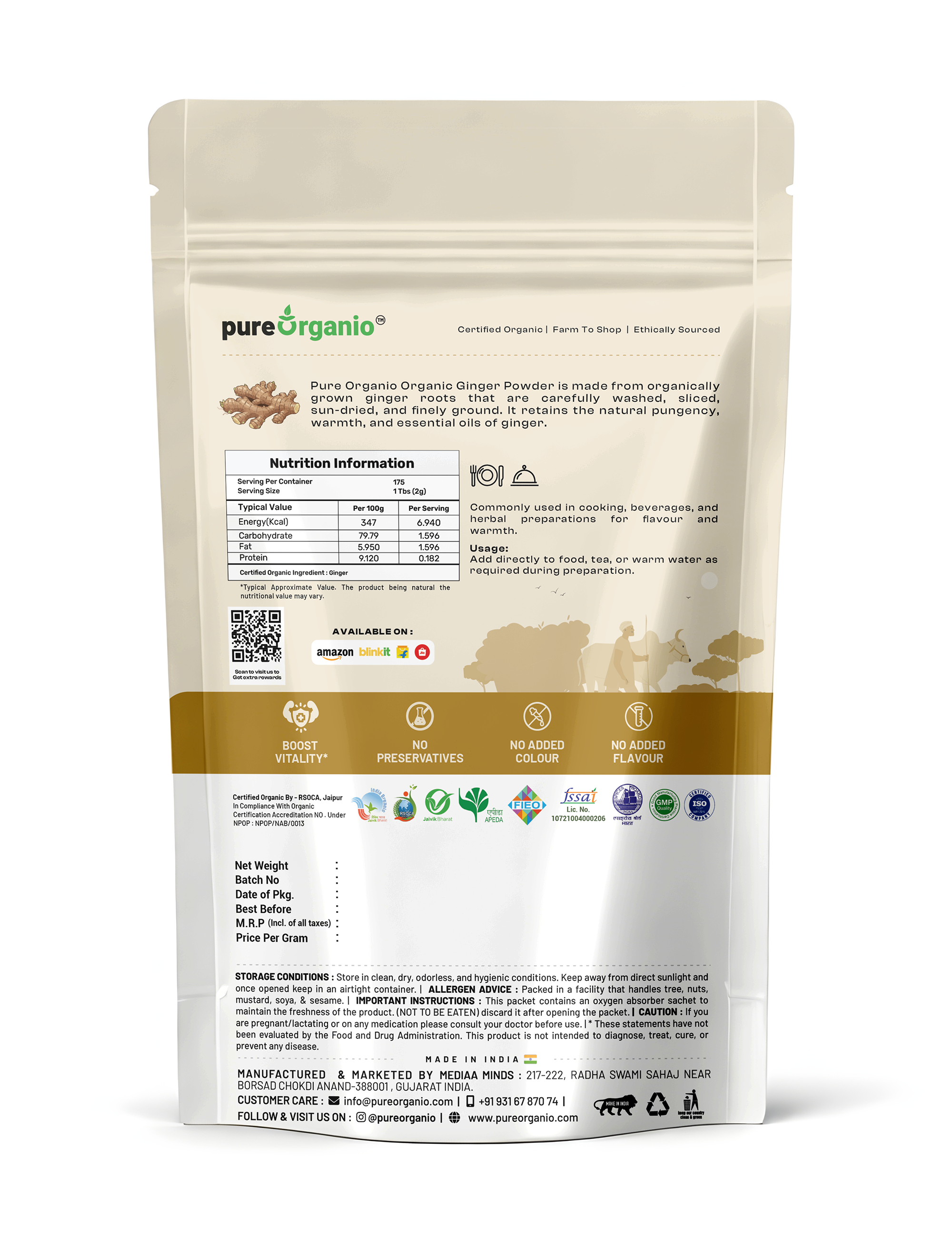 Organic Ginger Powder