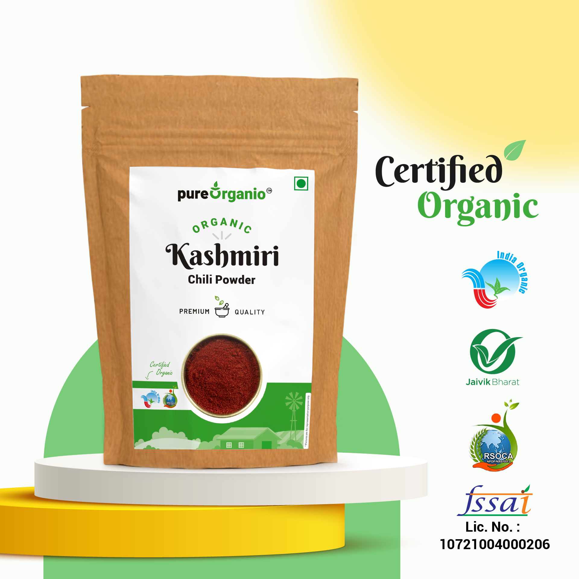 Organic Kashmiri Chilli Powder