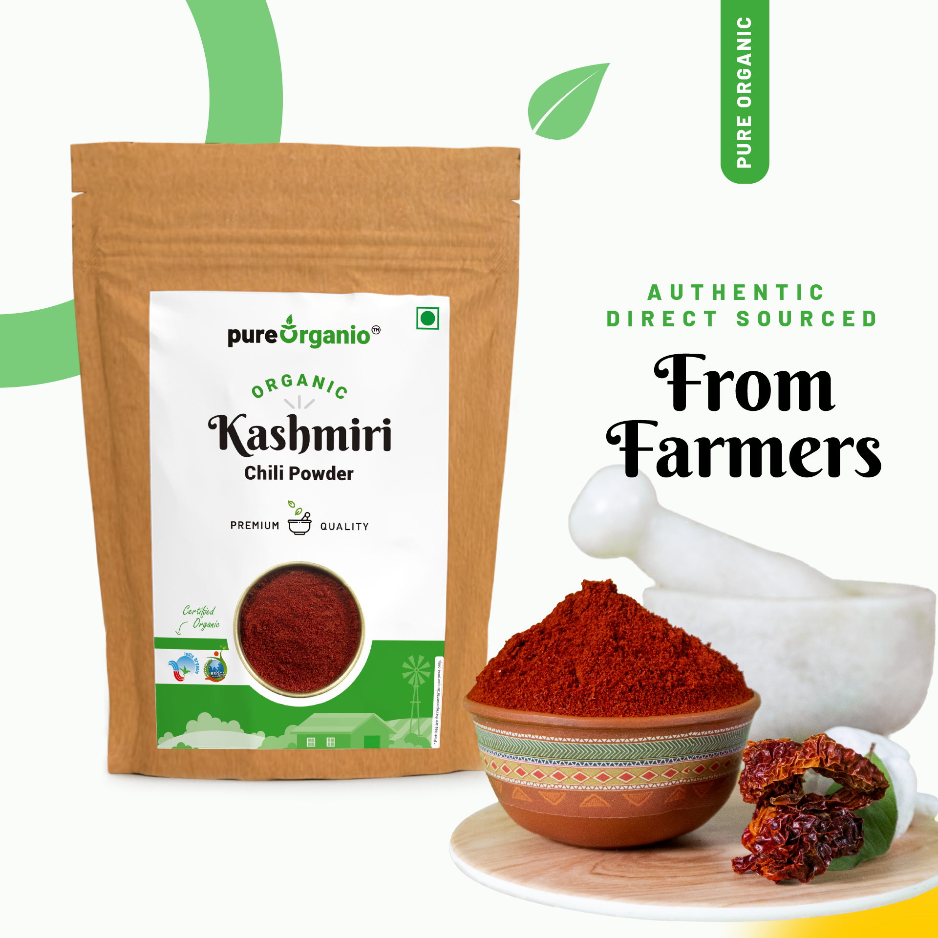 Organic Kashmiri Chilli Powder