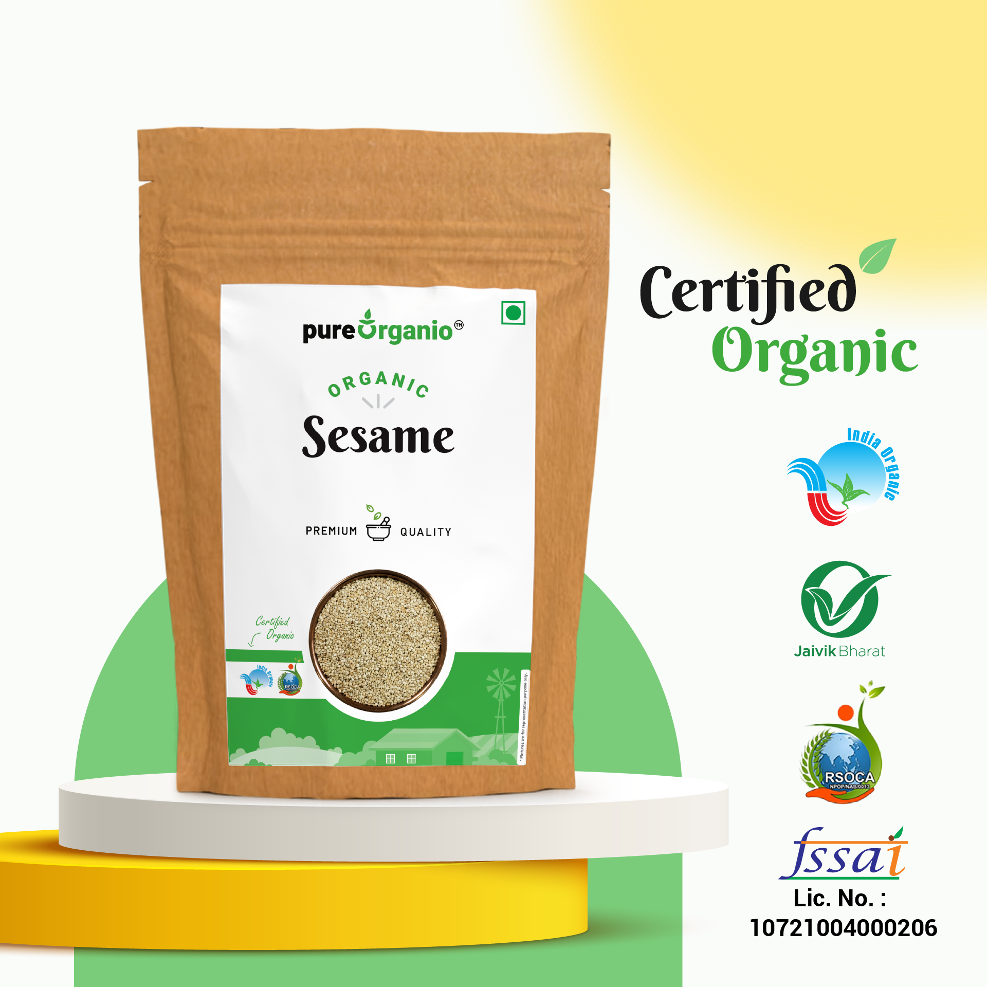 Organic White Sesame Seeds