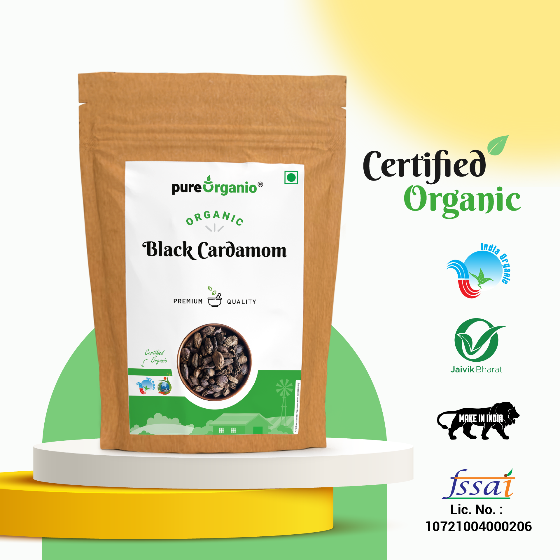 Organic Black Cardamom
