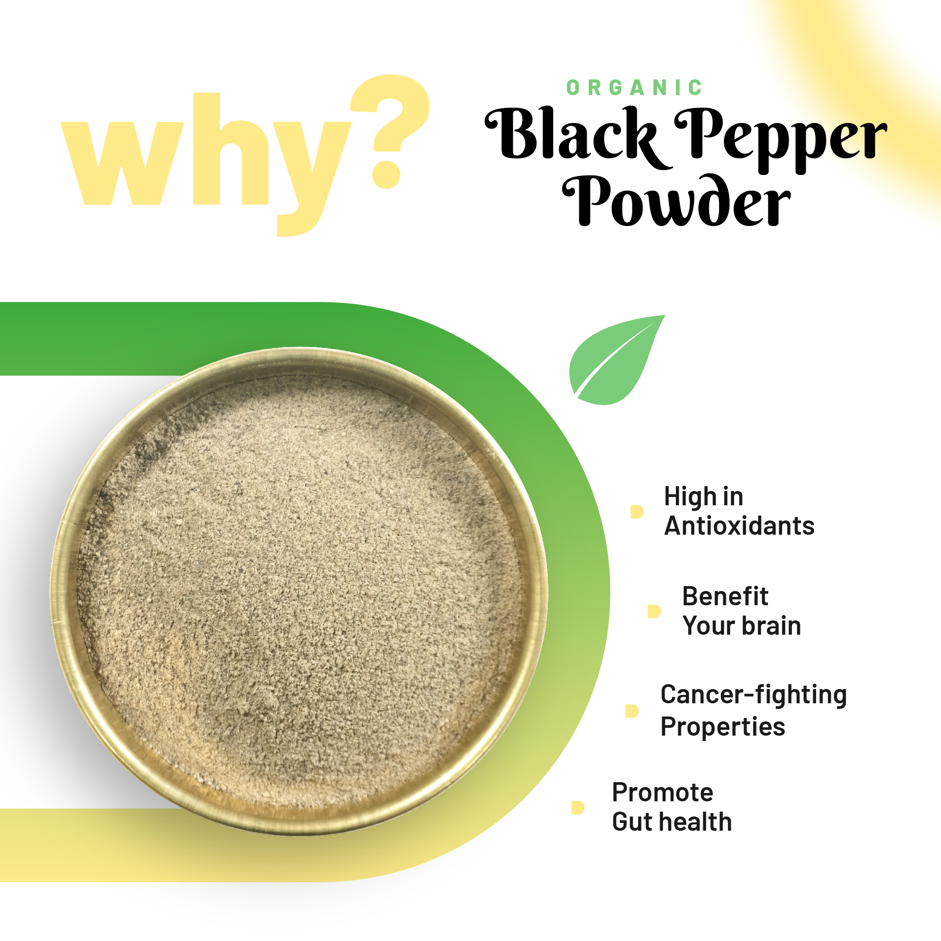 Organic Black Pepper Powder