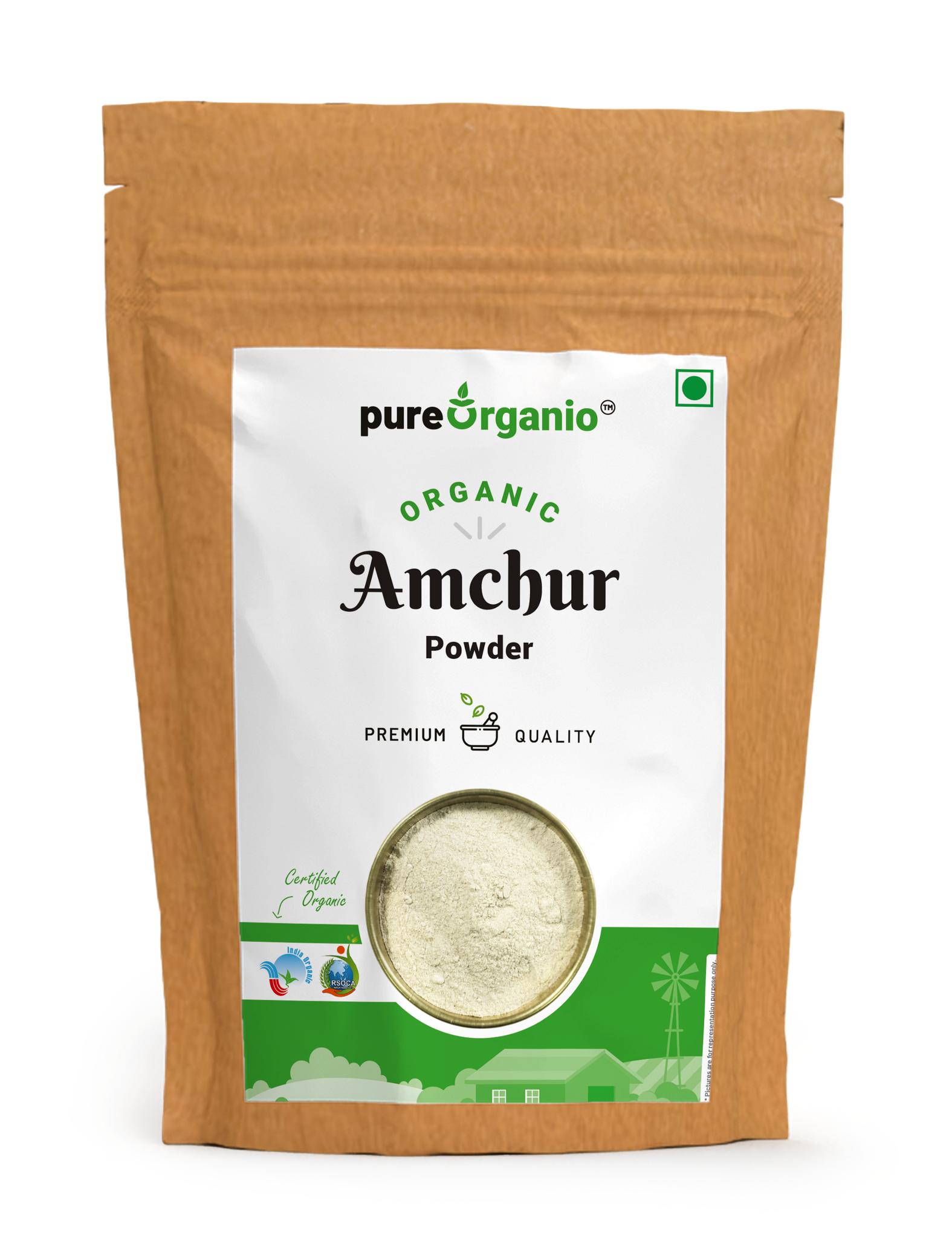 Pure Organio Amchur Powder Organic Dry Mango Powder