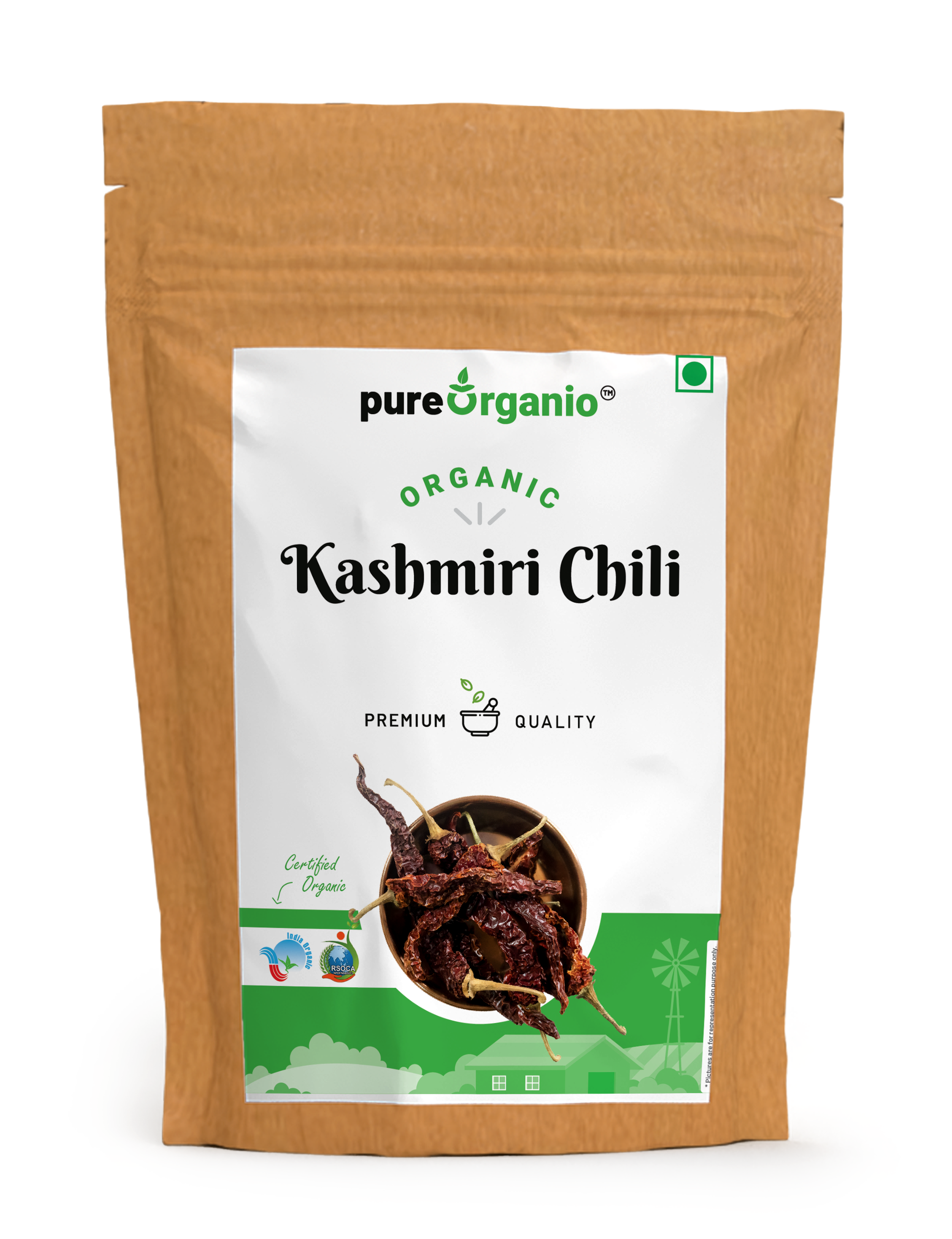 Organic Dried Kashmiri Chilli Whole