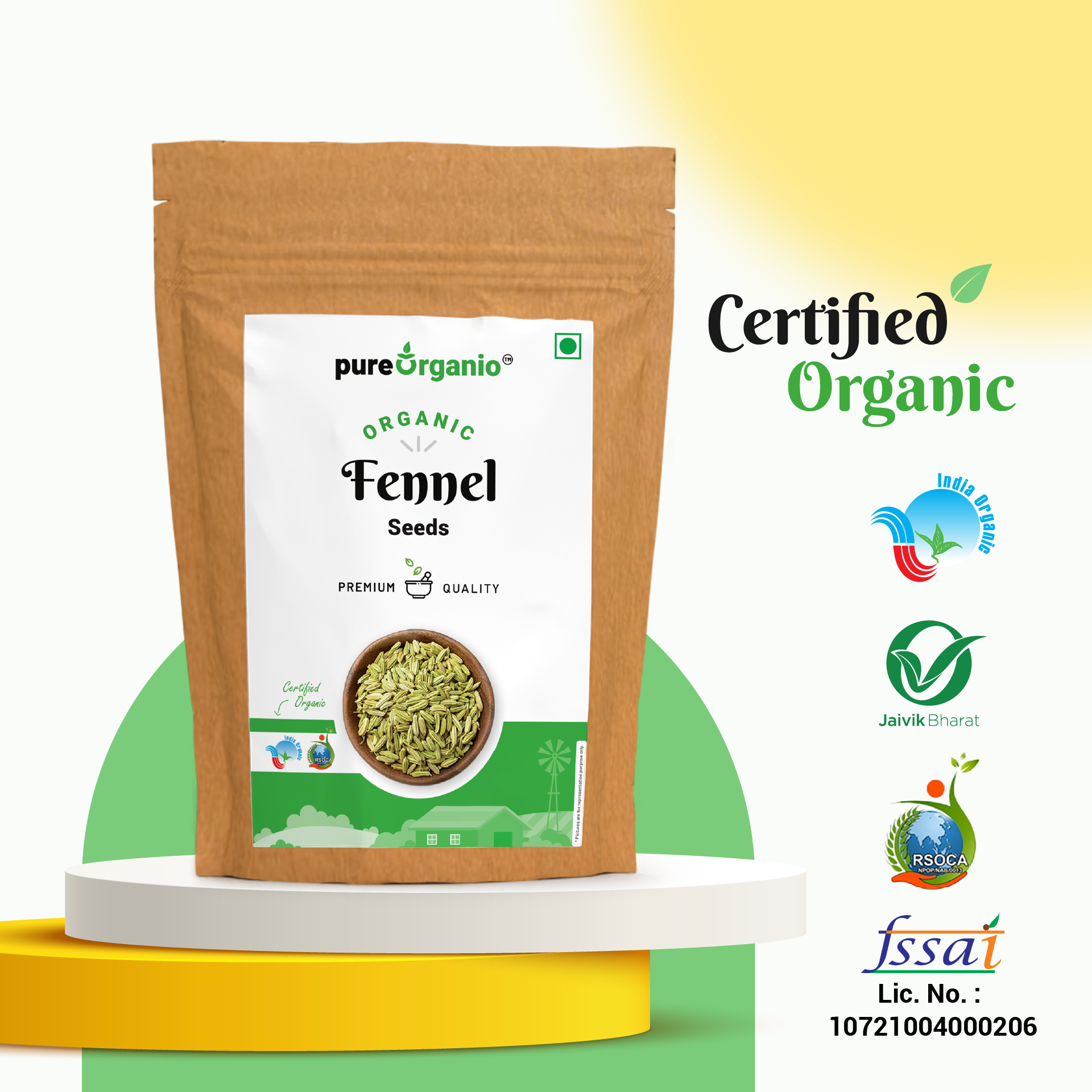 Organic Fennel Seeds