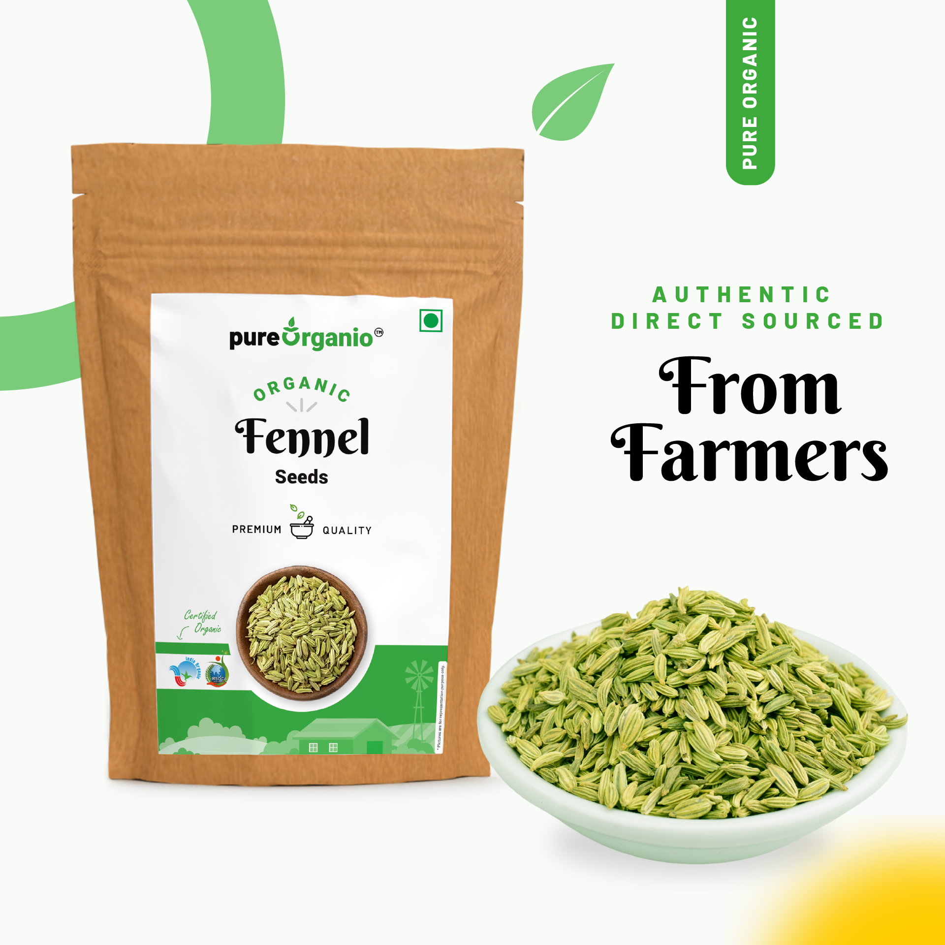 Organic Fennel Seeds
