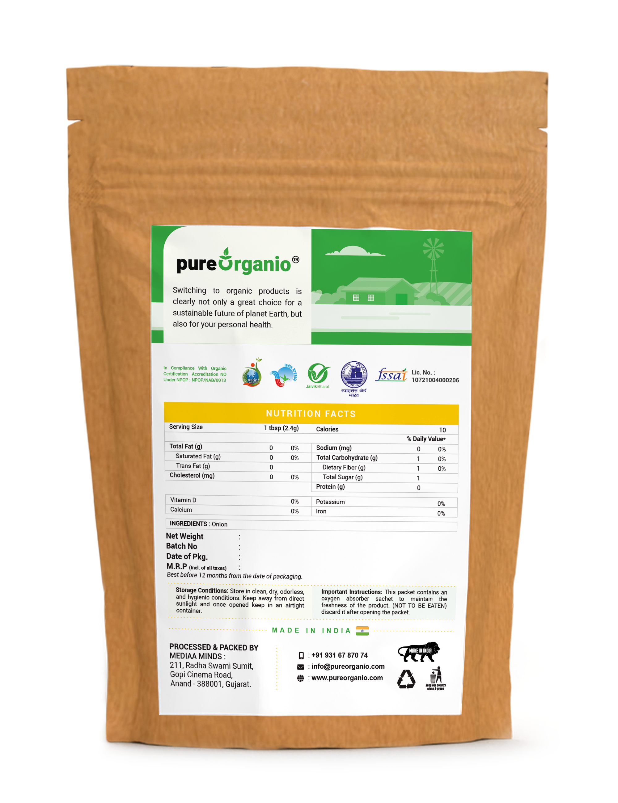 Organic Onion Powder