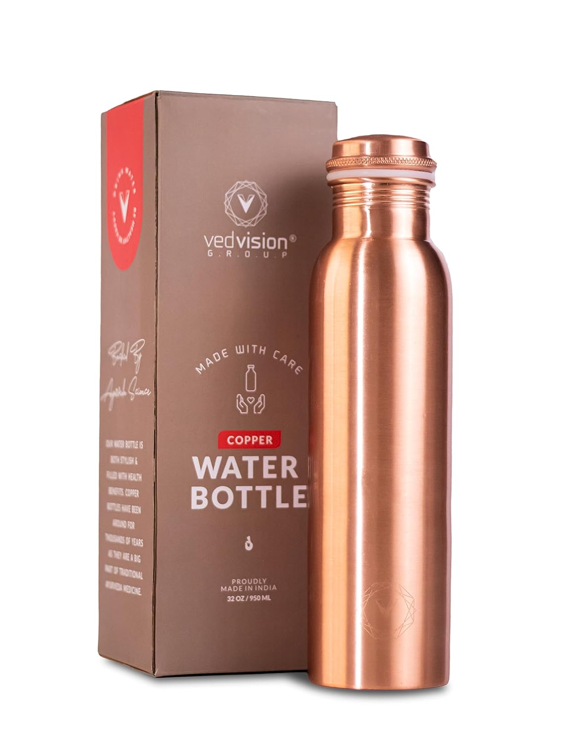 Copper Water Bottle 950 ML
