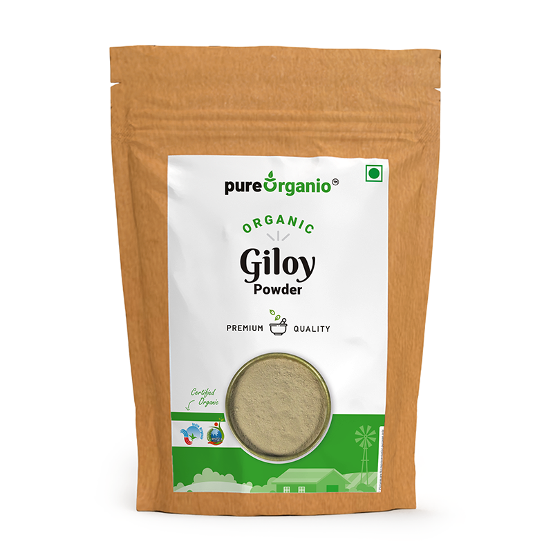 Pure Organio Organic Giloy Powder Indian Organic NPOP Certified