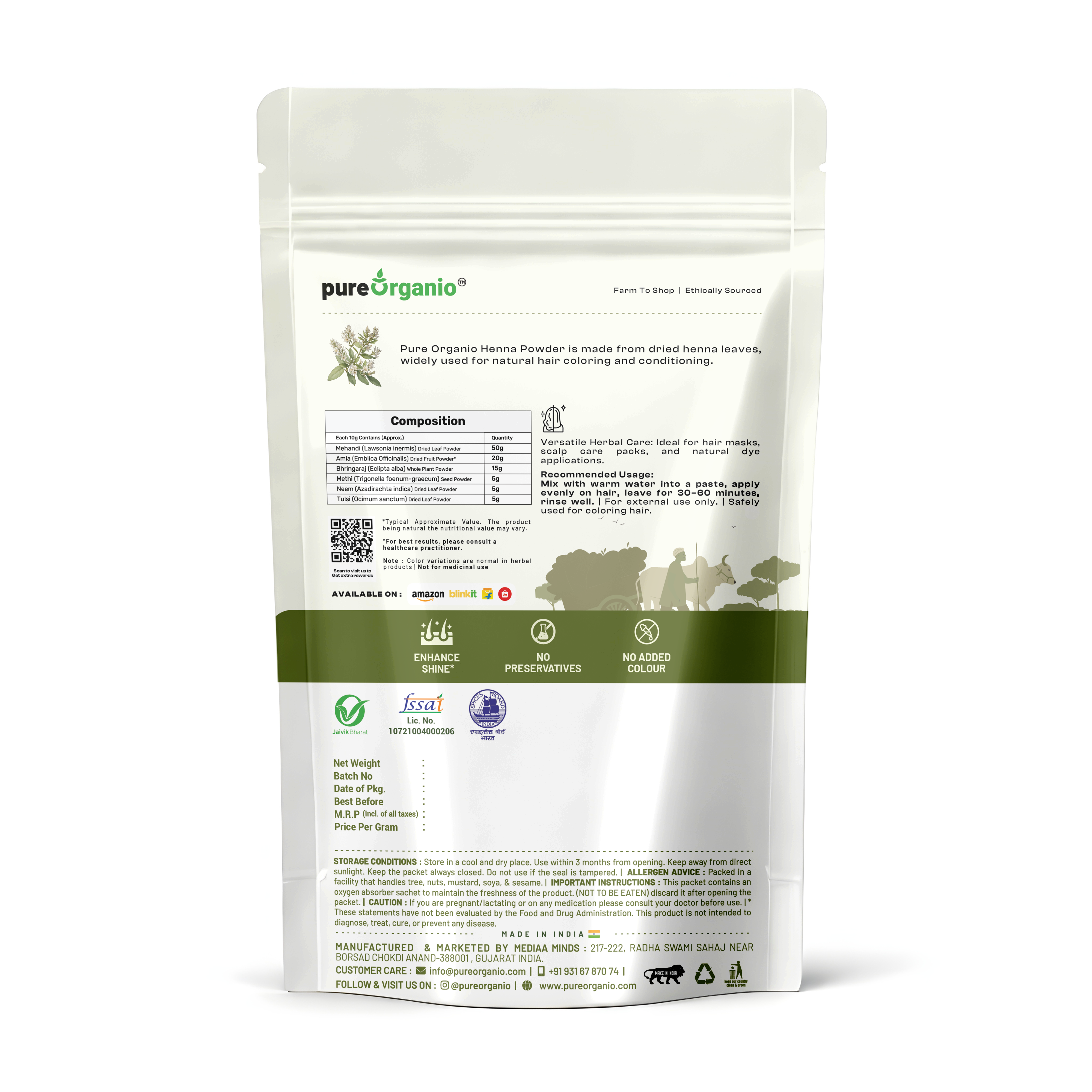 Natural Henna Powder