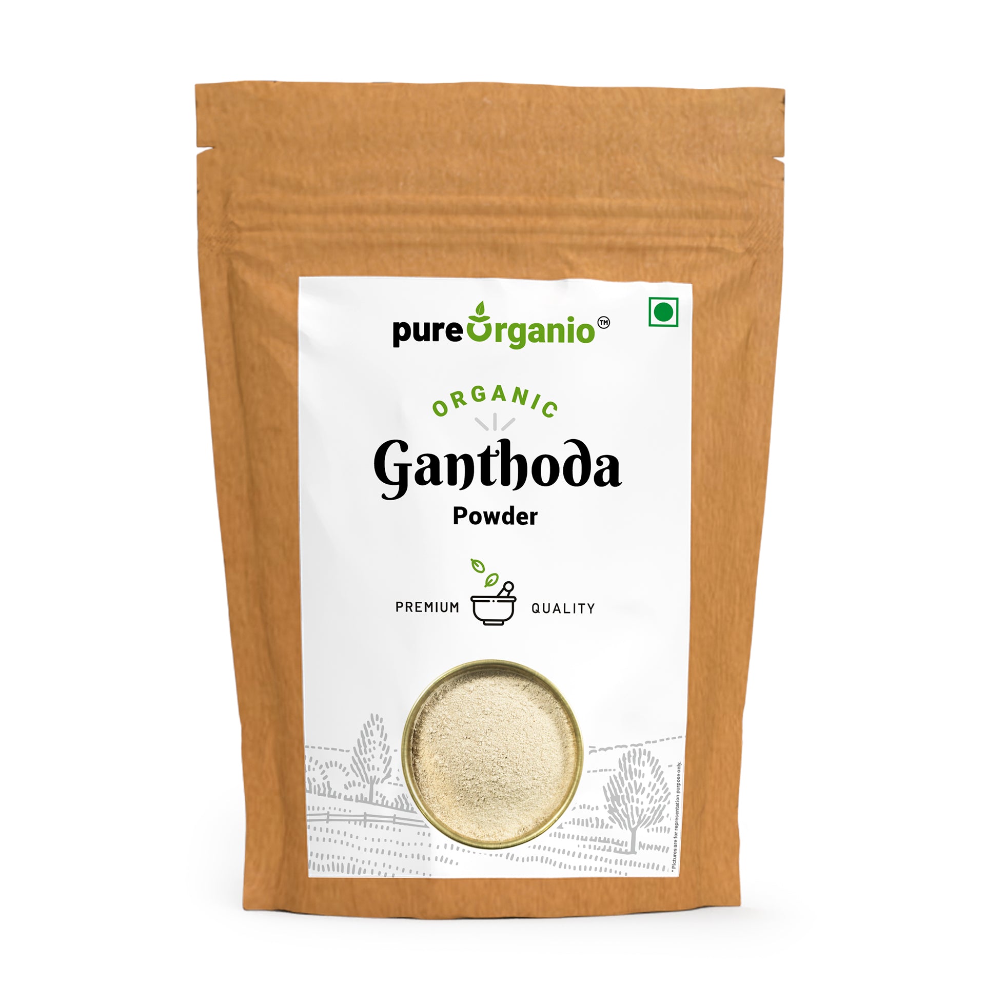 Pure Organio Organic Ganthoda Powder Pipramul