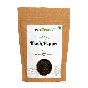 Pure Organio Organic Black Pepper Whole Kali Mirch Sabut